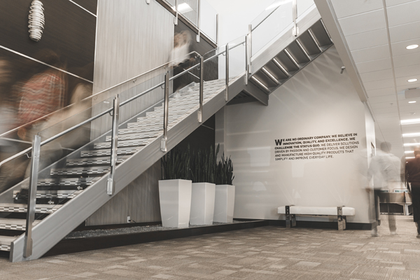 Trove Brands stairwell